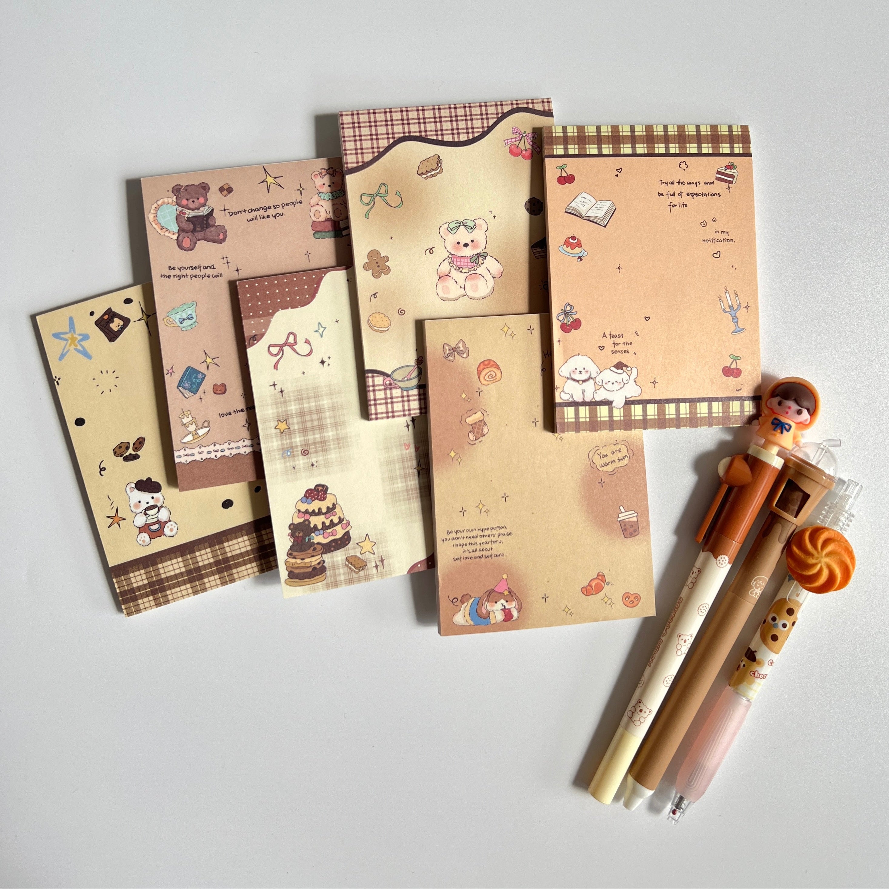 🧸 Cozy Teddy Memo Set - 1