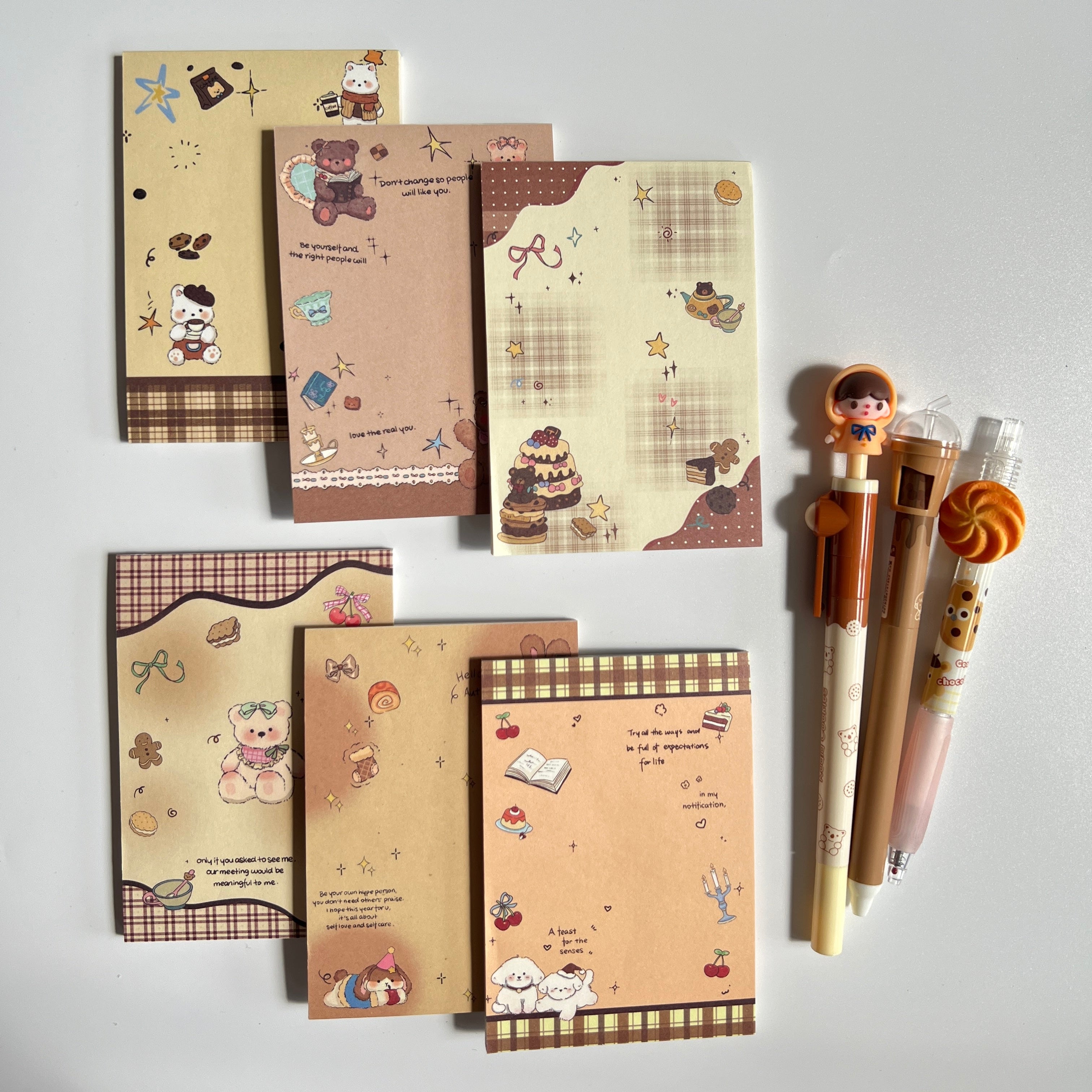🧸 Cozy Teddy Memo Set - 1