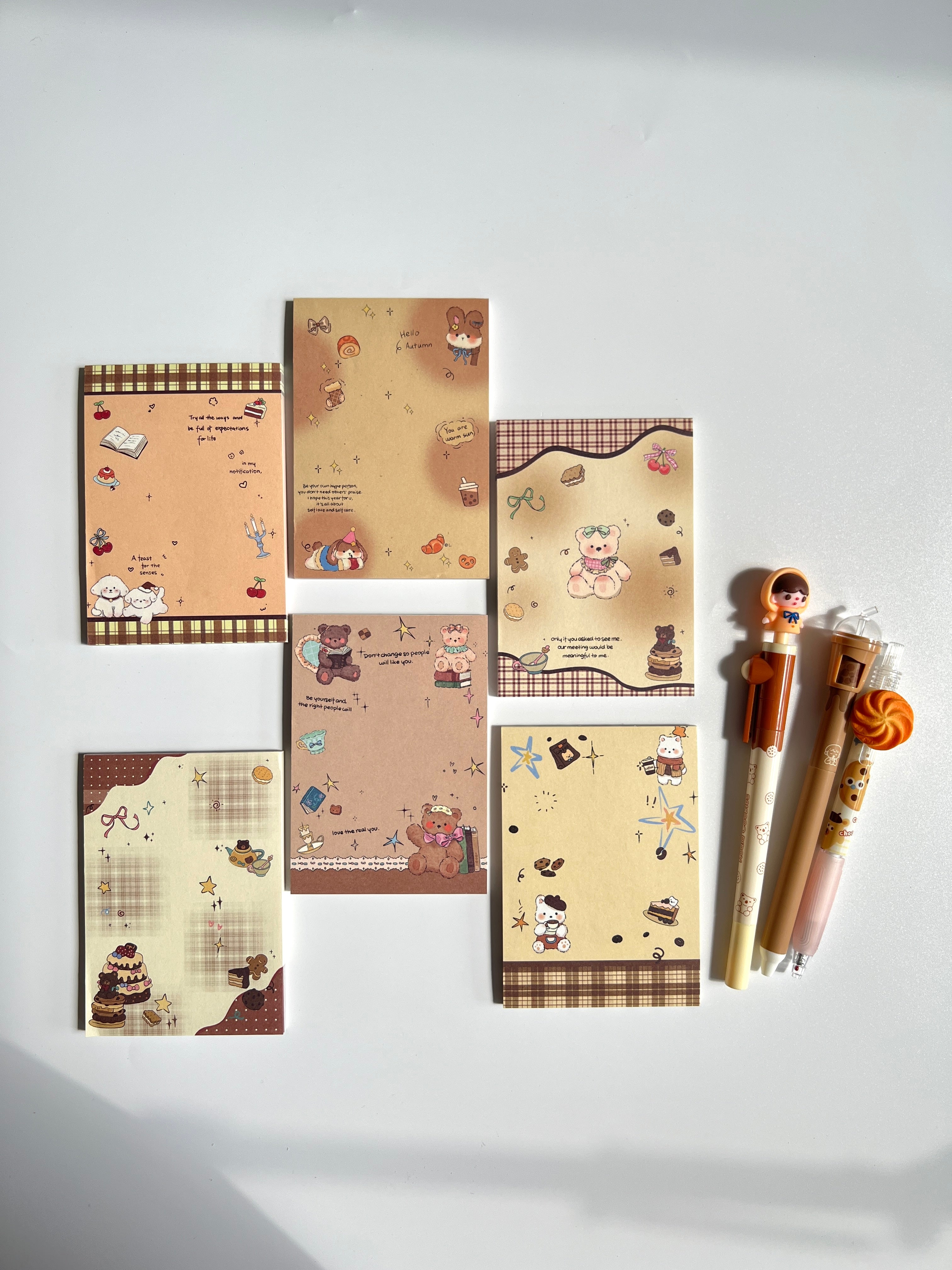 🧸 Cozy Teddy Memo Set - 1