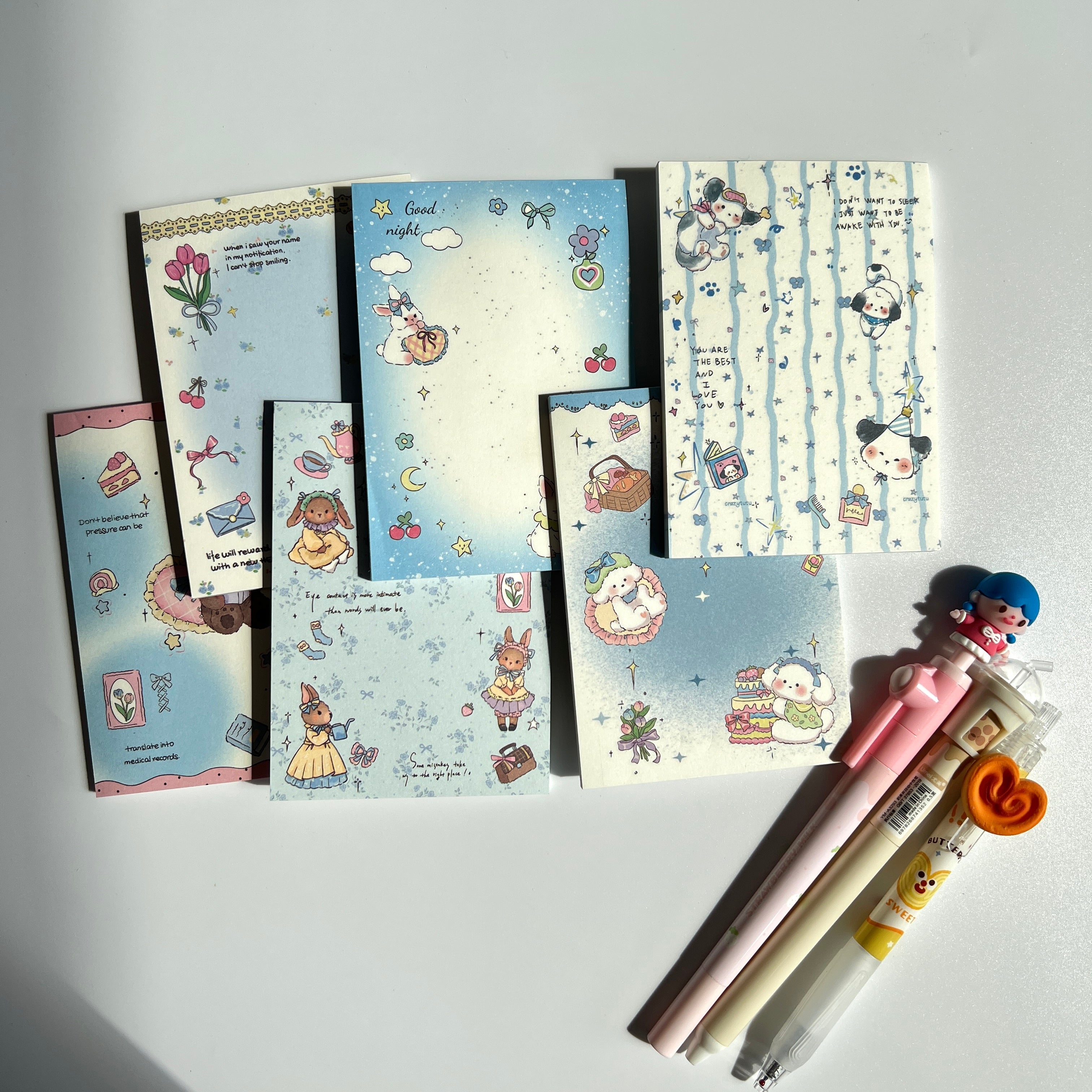 🩵 Blue Fairytale Memo Set - 2