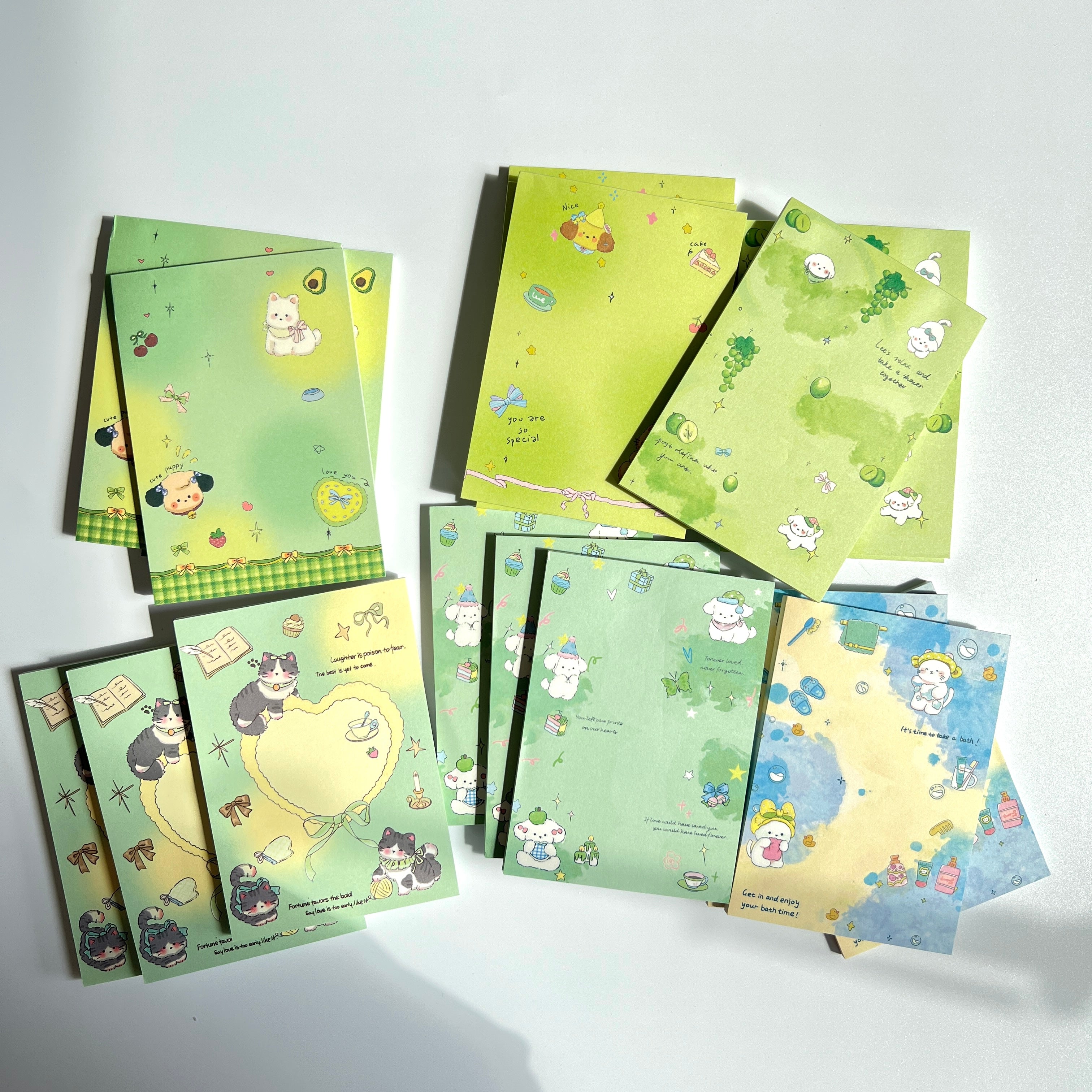 🍃 Green Breeze Memo Set - 3