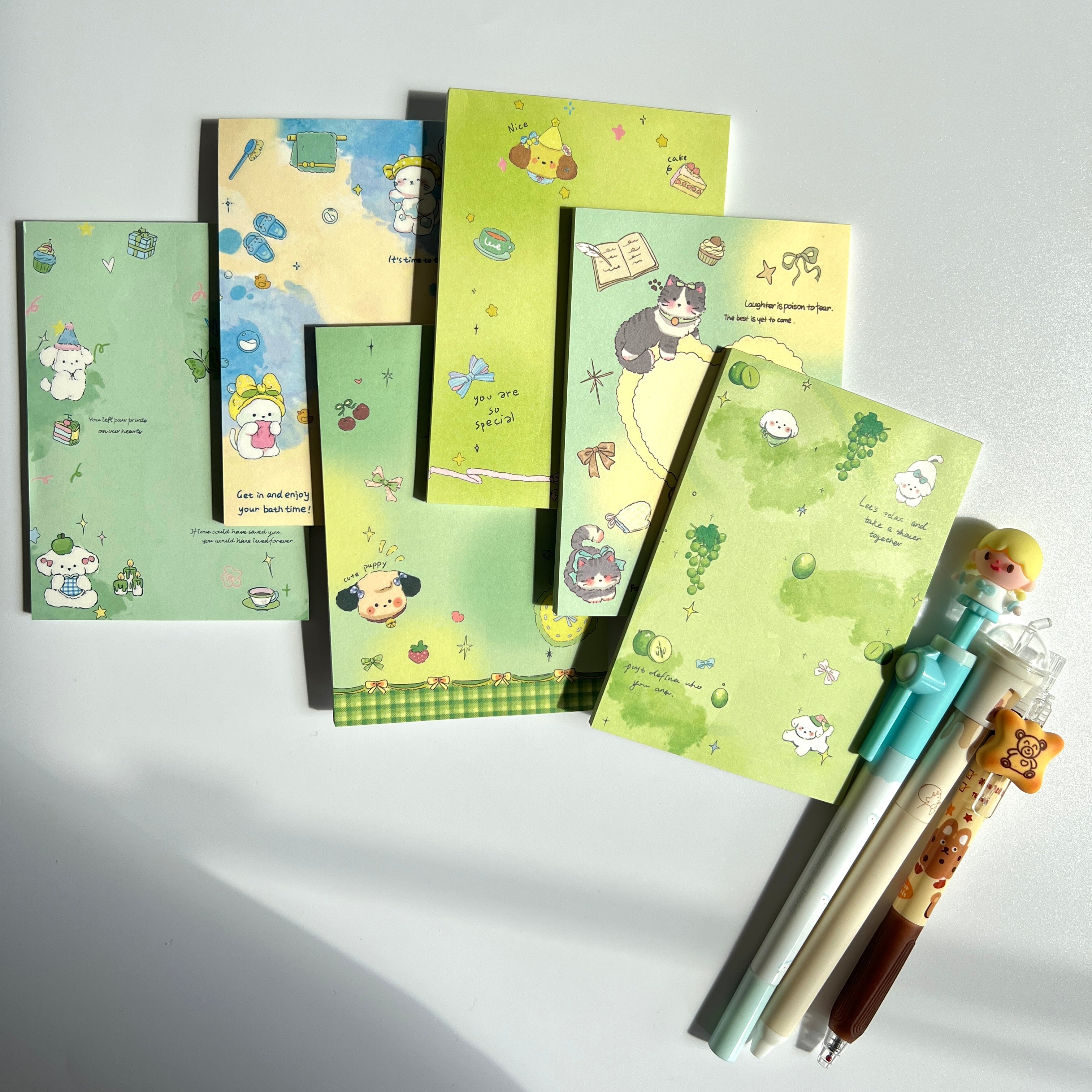 🍃 Green Breeze Memo Set - 3