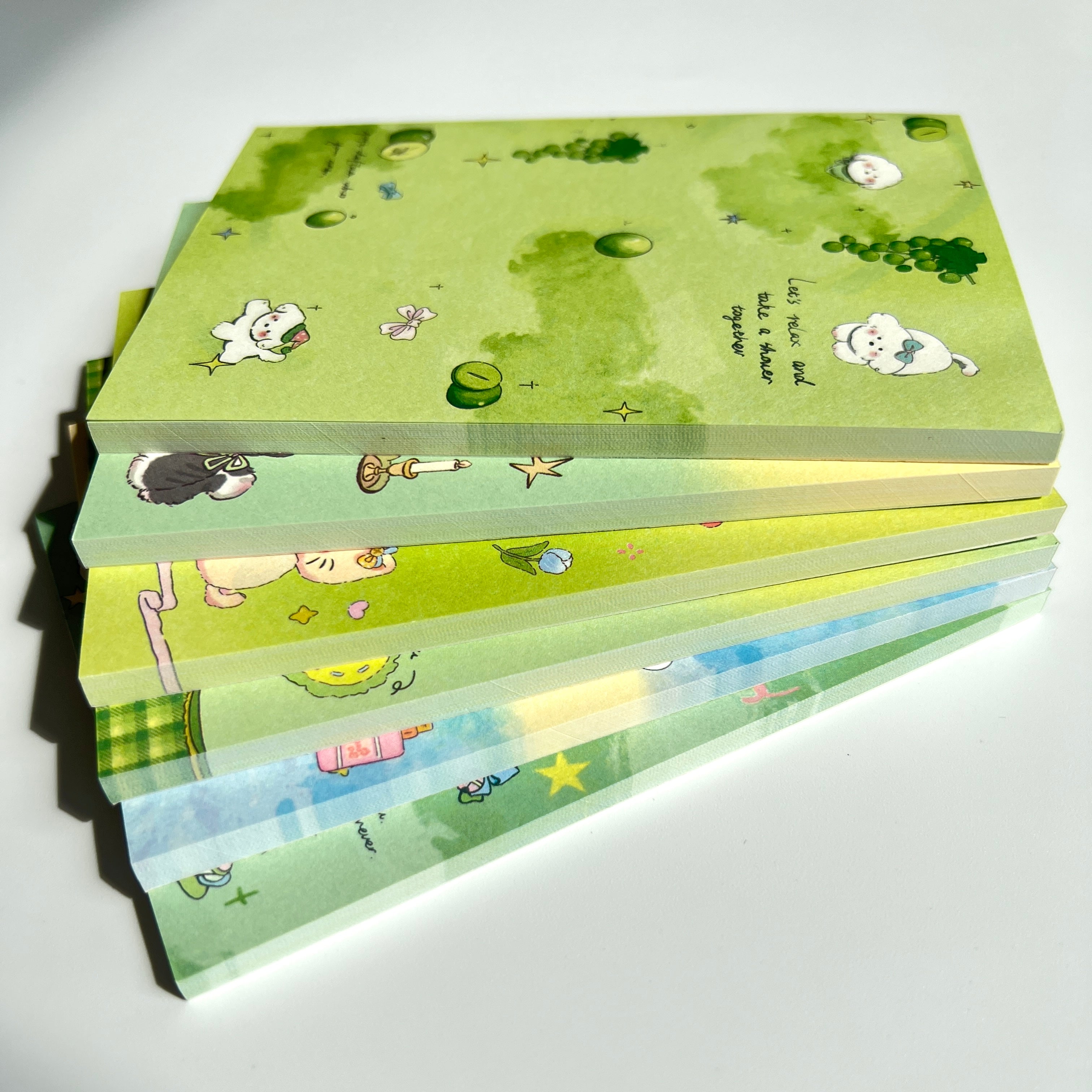 🍃 Green Breeze Memo Set - 3