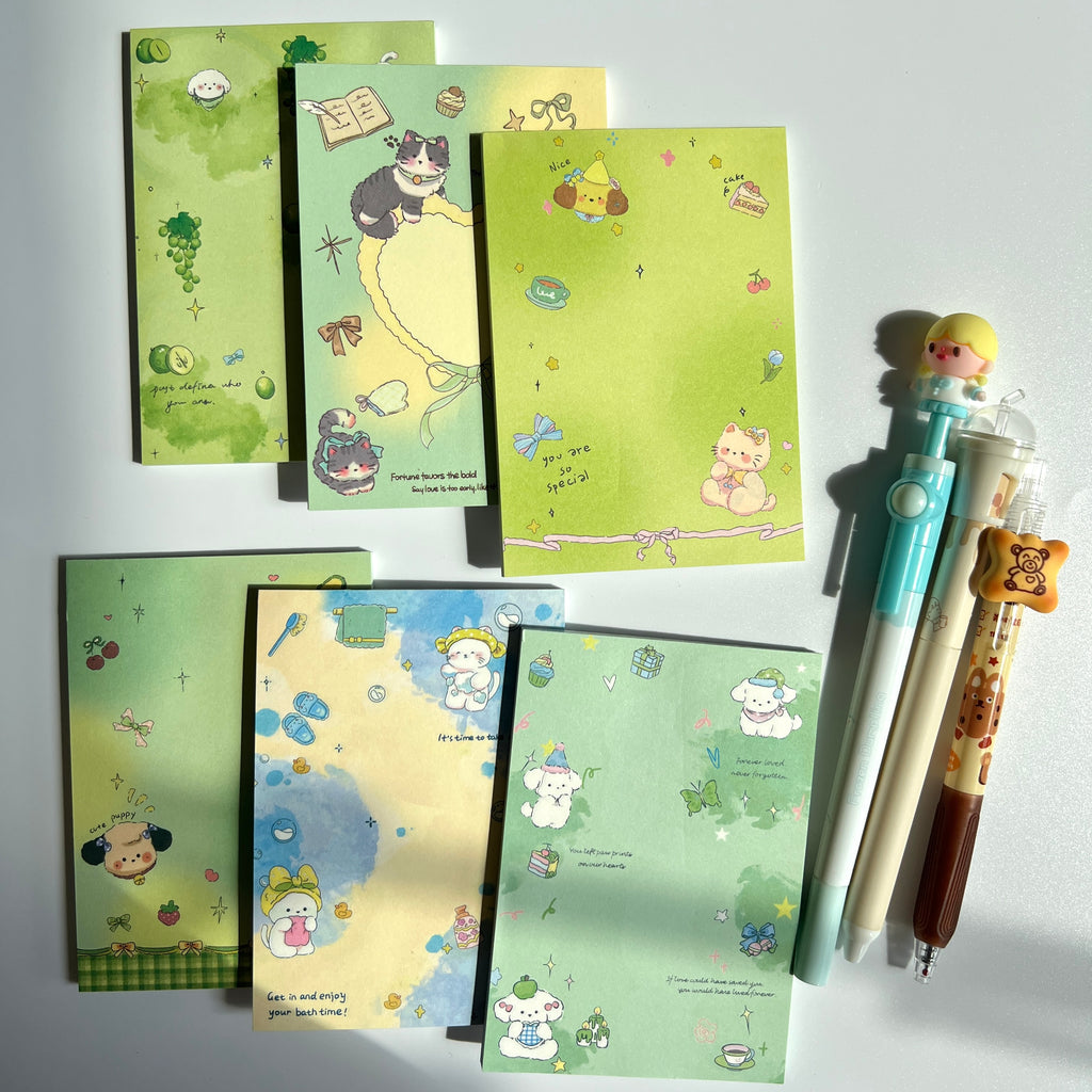 🍃 Green Breeze Memo Set - 3