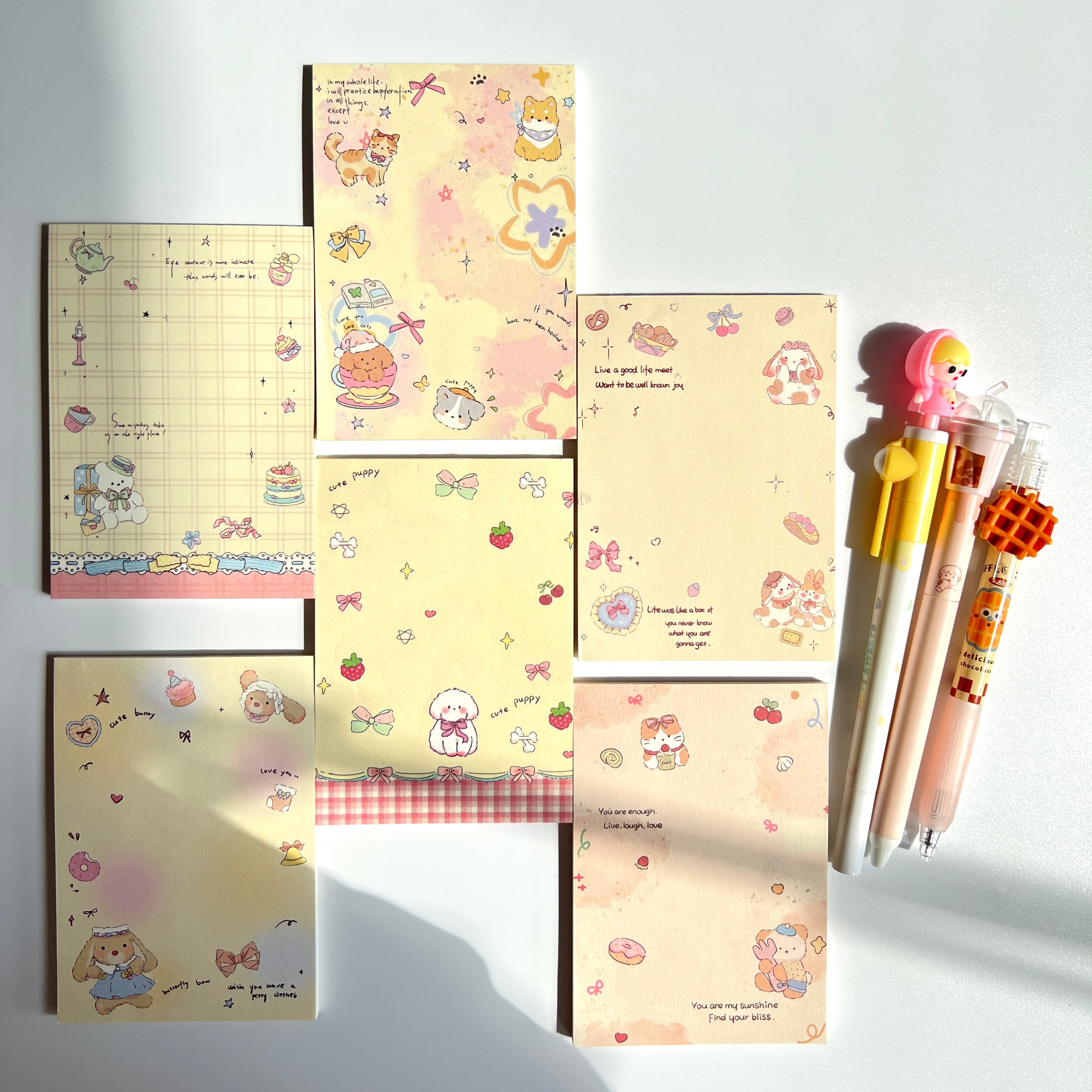 🐶 Sweet Puppy Memo Set - 4