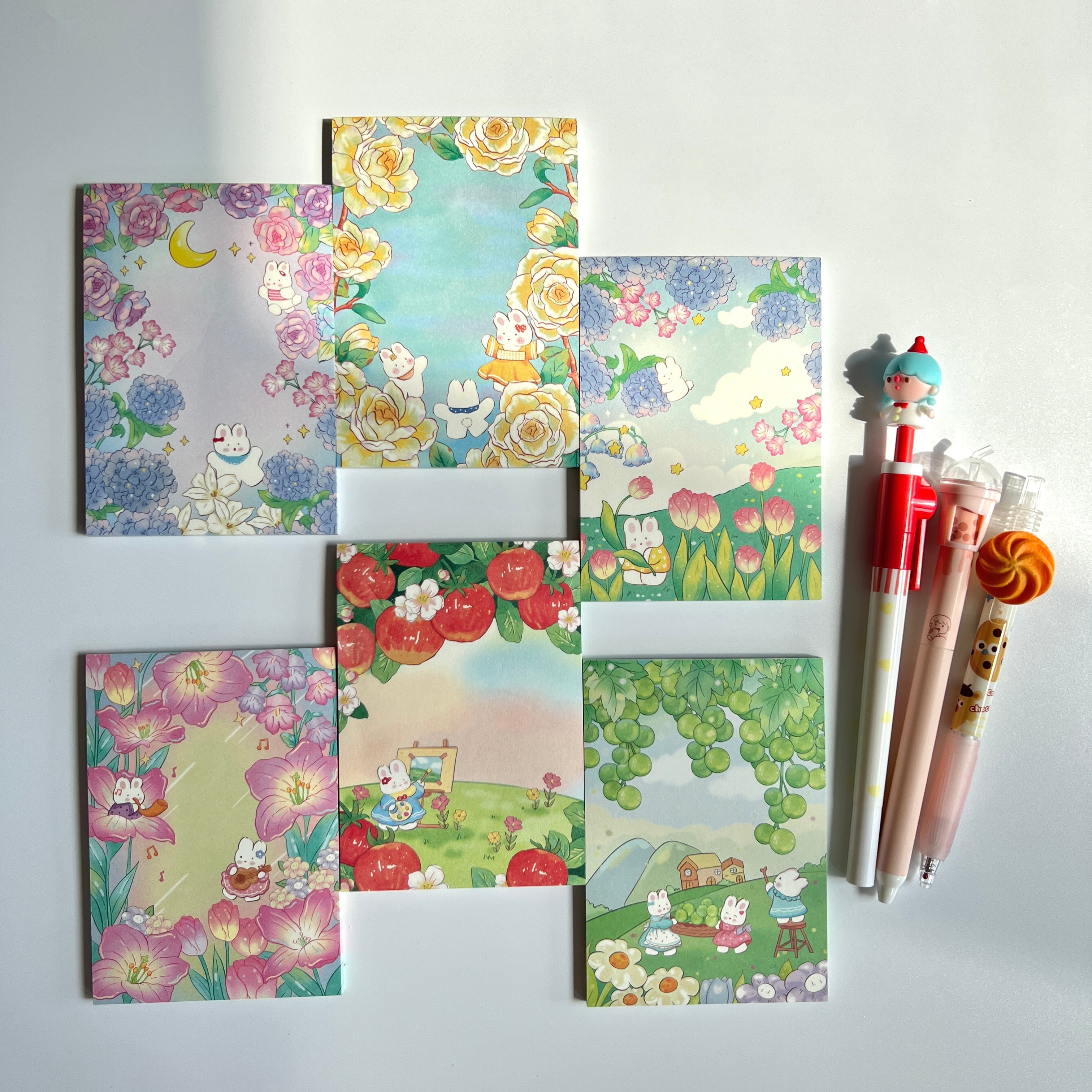 🌷 Secret Garden Memo Set - 5