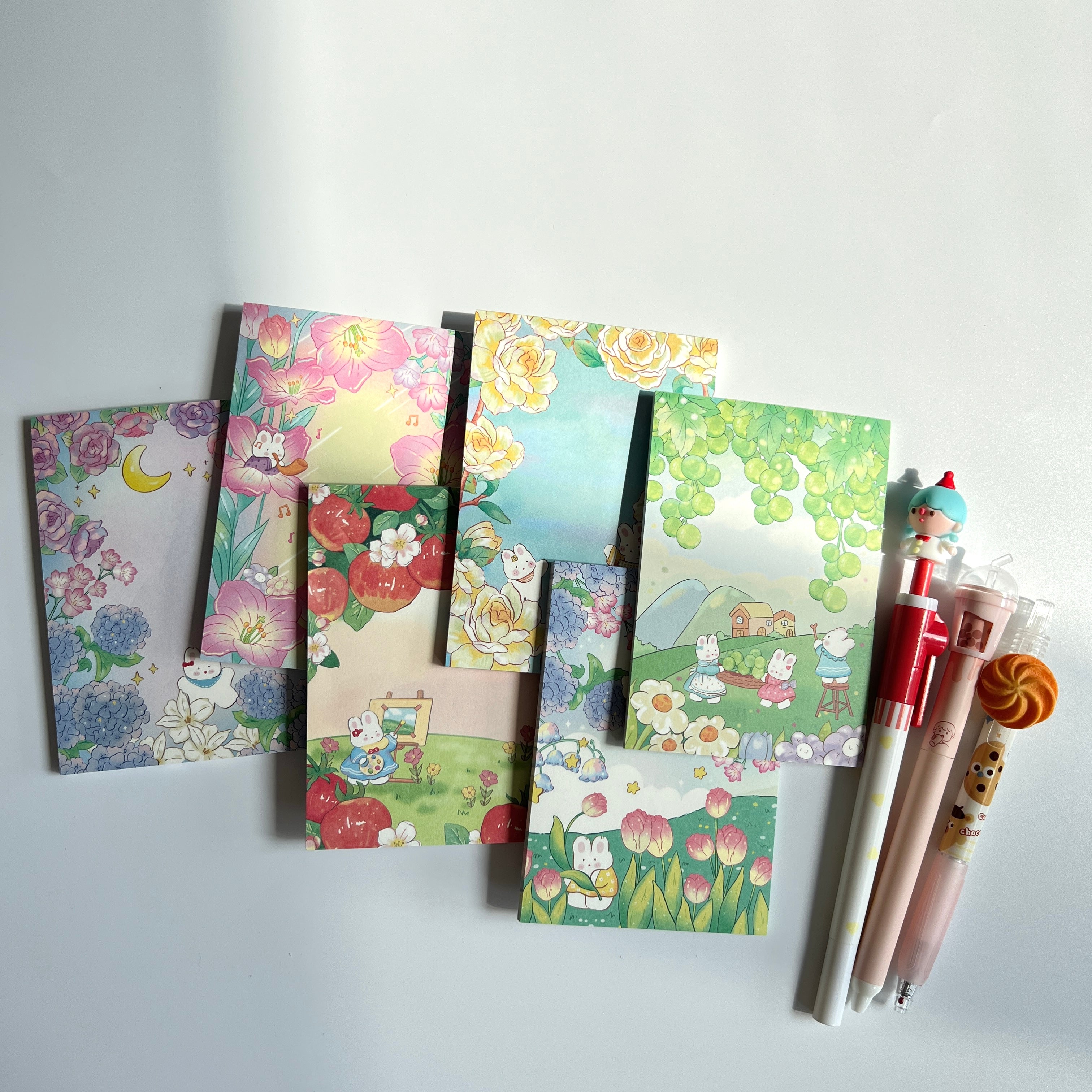 🌷 Secret Garden Memo Set - 5