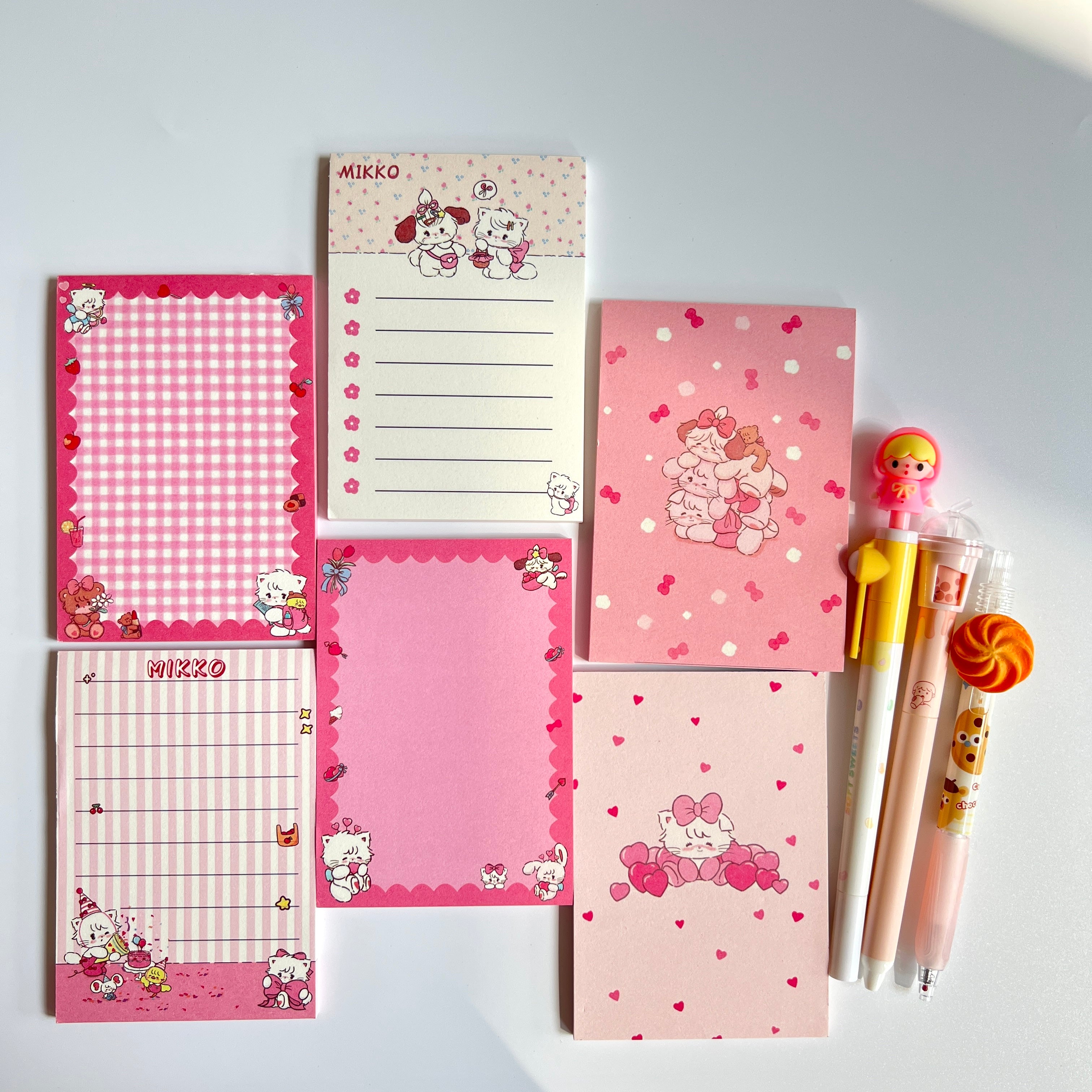 💗 Pink Sweetheart Memo Set - 8