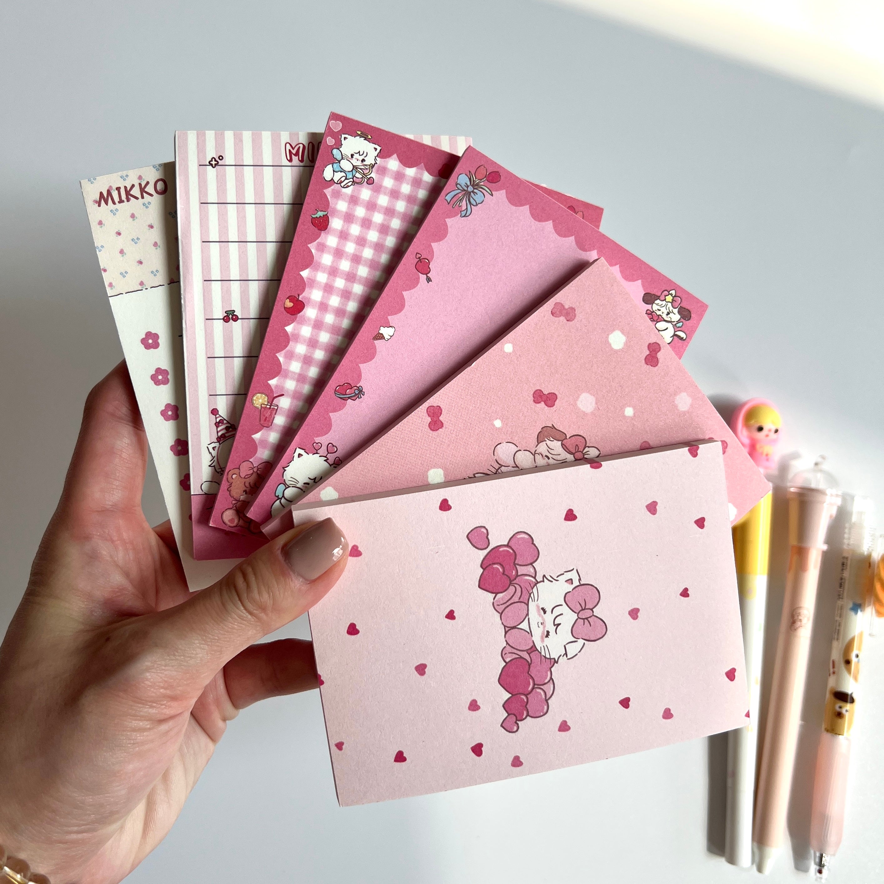 💗 Pink Sweetheart Memo Set - 8