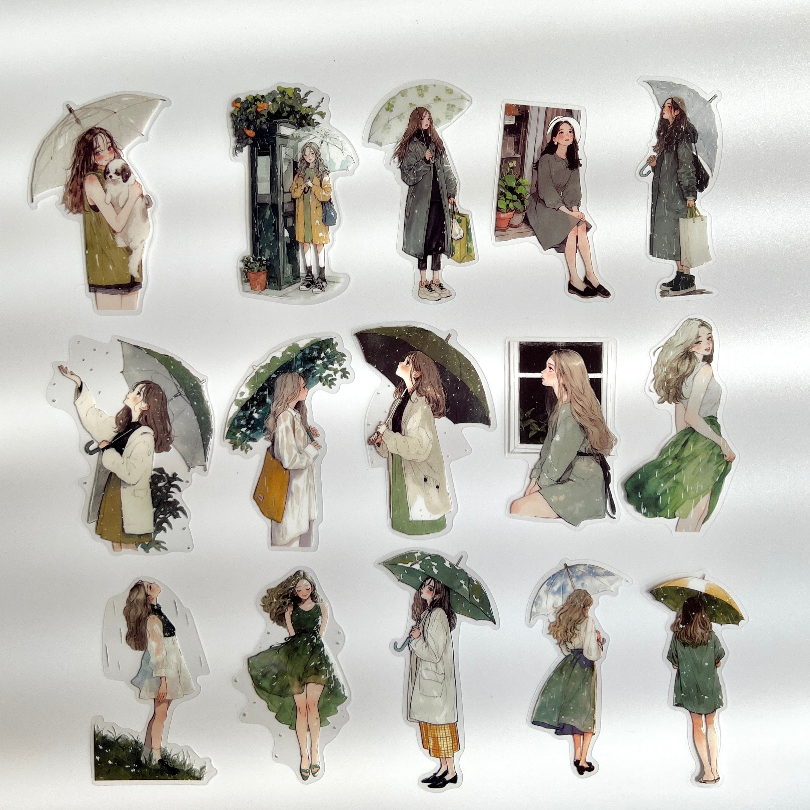 🍃 Soft Rain Garden Girls