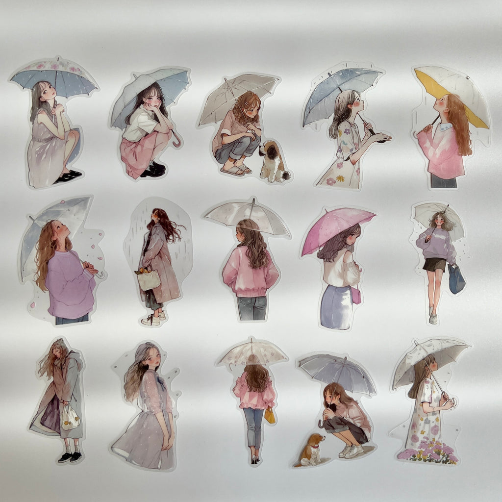 🌸 Pink Rainy Day Girls