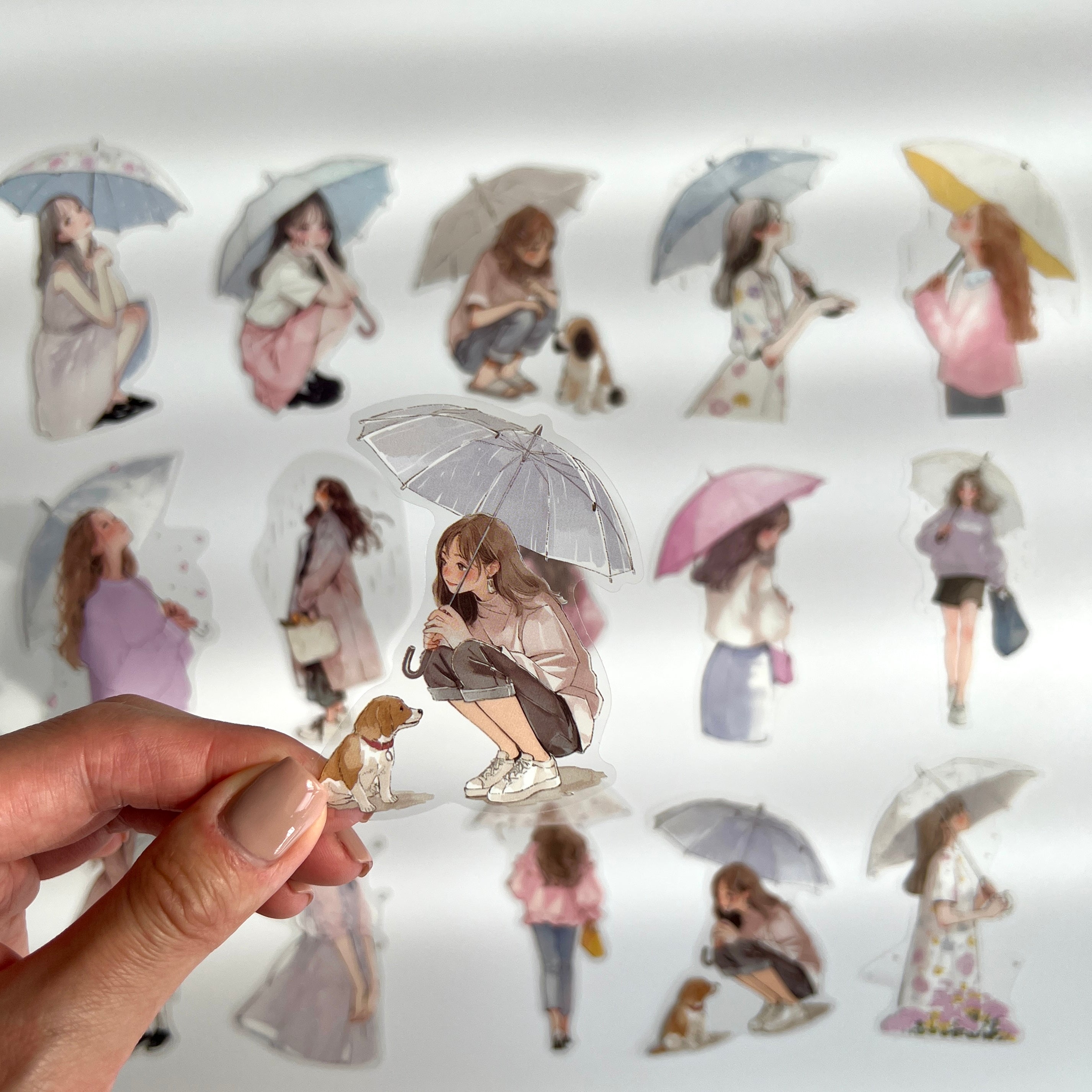 🌸 Pink Rainy Day Girls