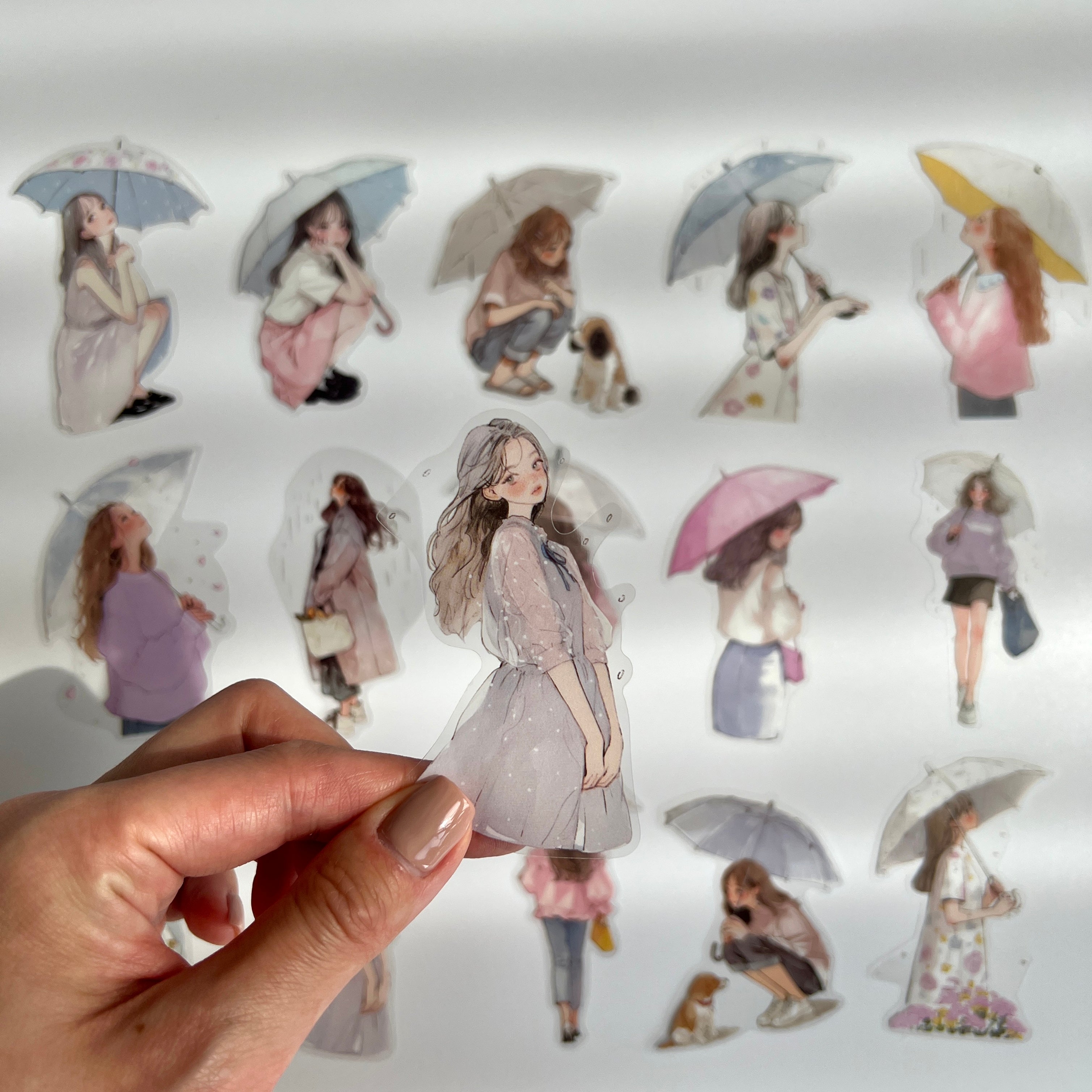 🌸 Pink Rainy Day Girls