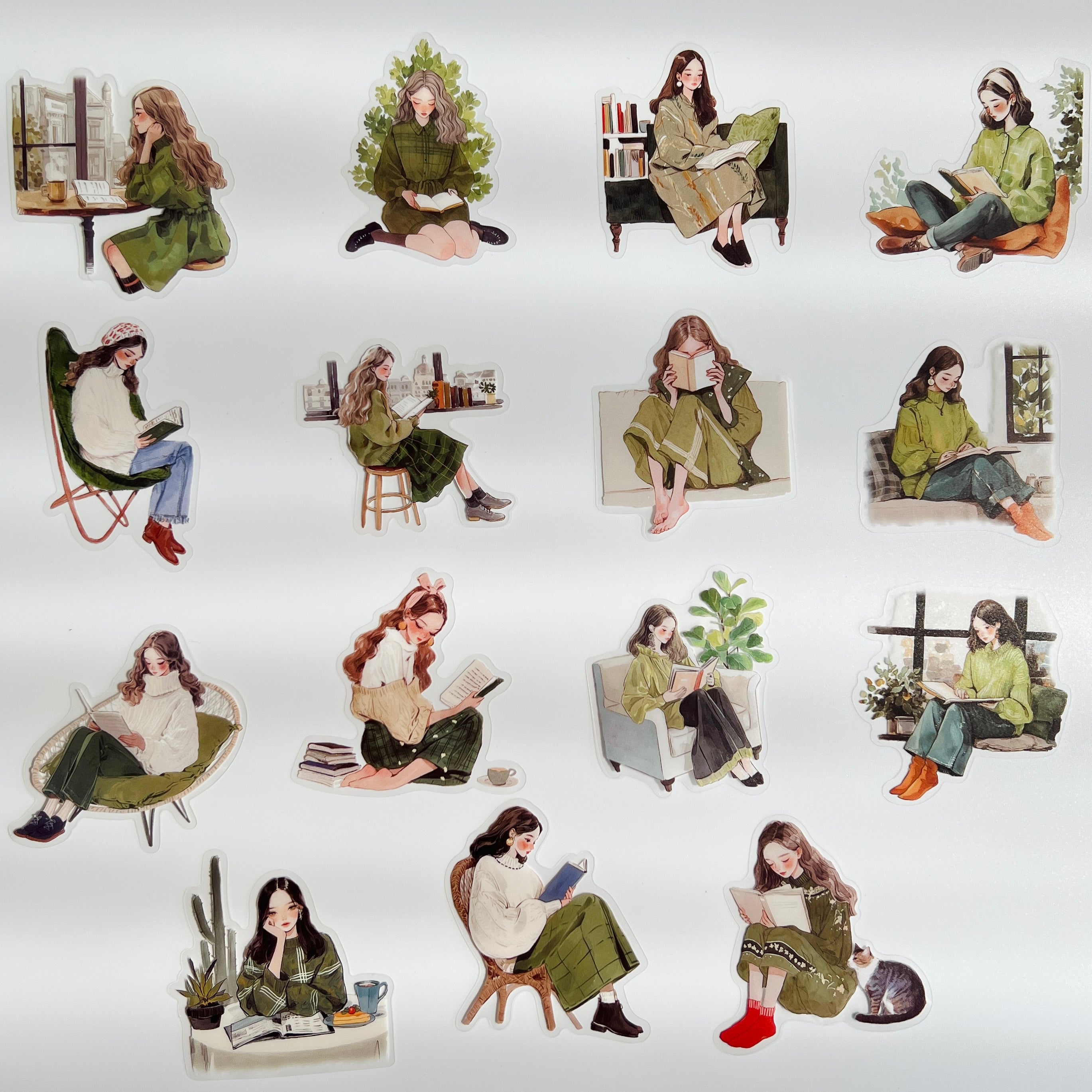 🌿 Forest Reading Girls ⭐