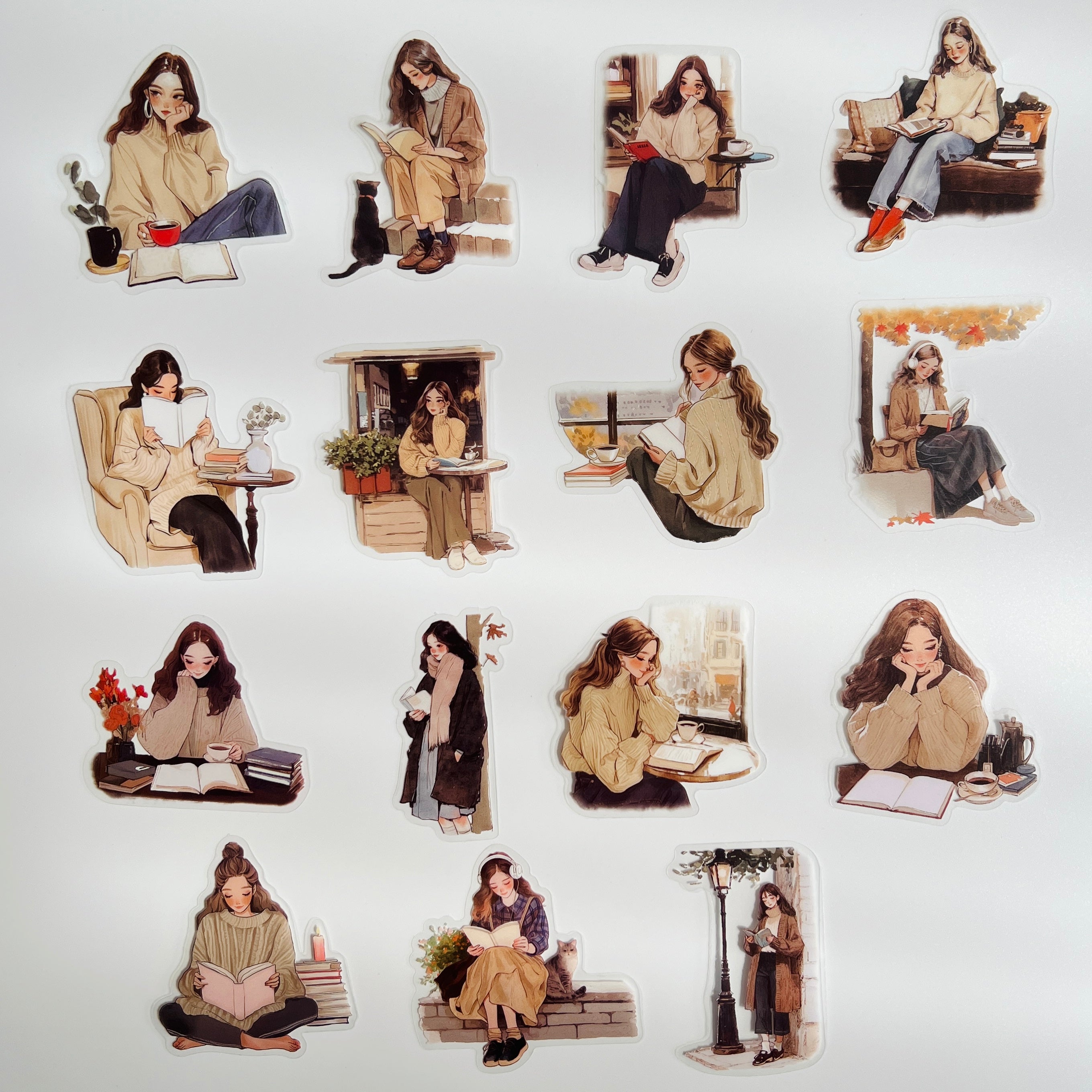 🍂 Autumn Cozy Reading Girls