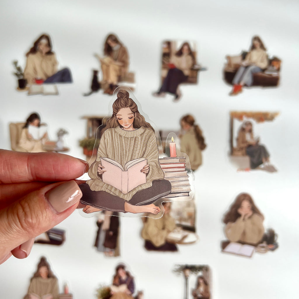 🍂 Autumn Cozy Reading Girls