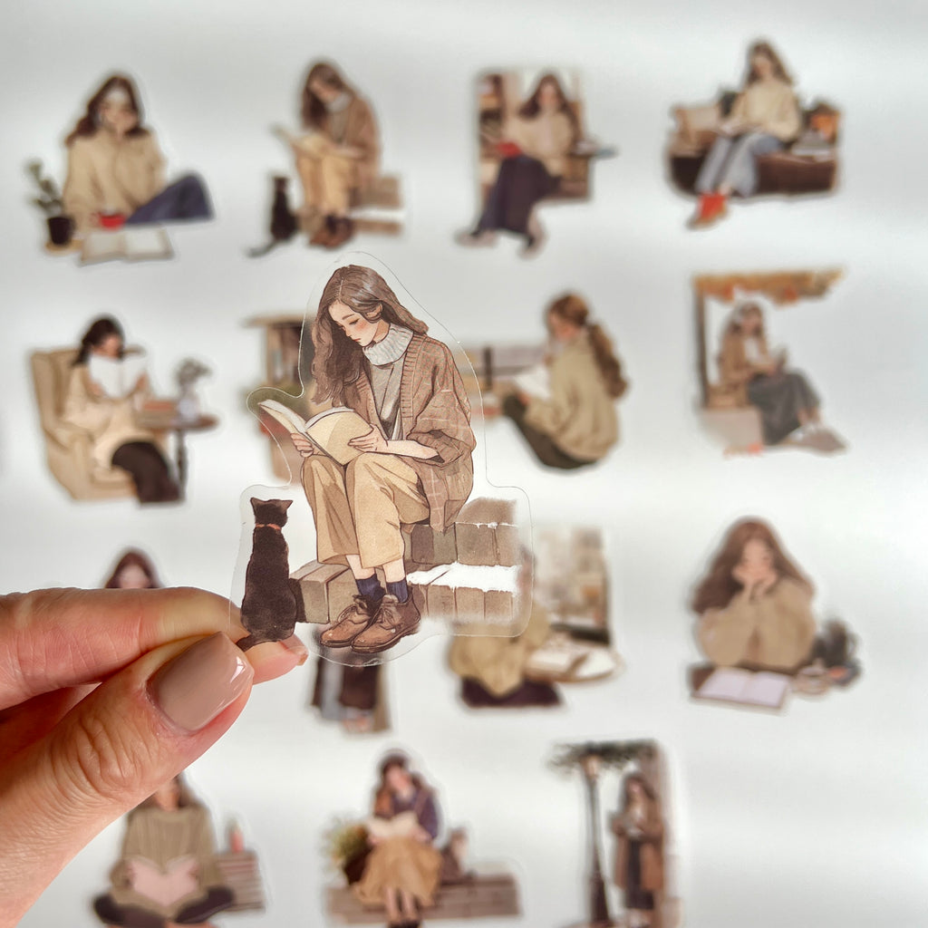 🍂 Autumn Cozy Reading Girls