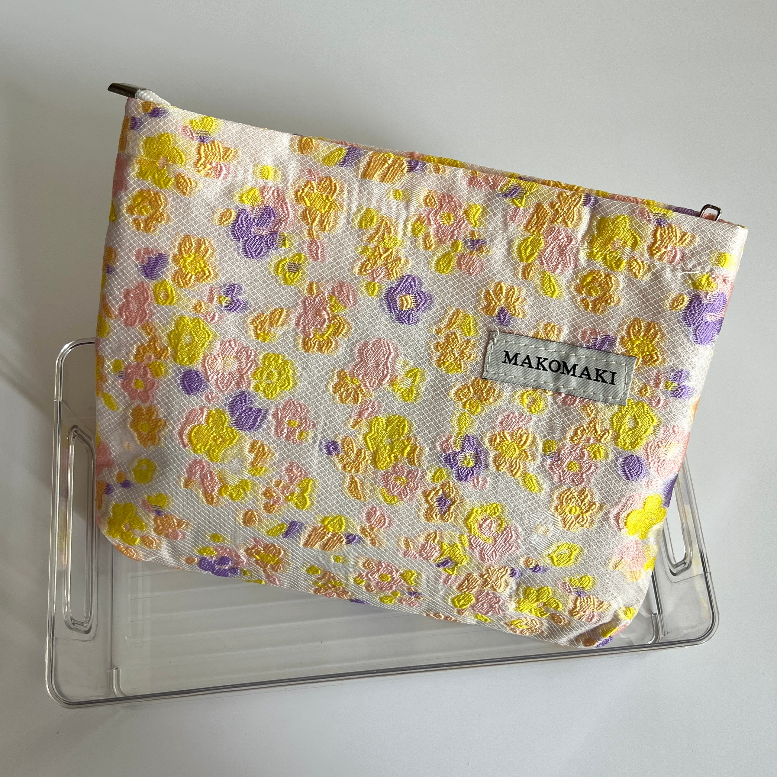 🌼 Spring Floral Cosmetic Bag