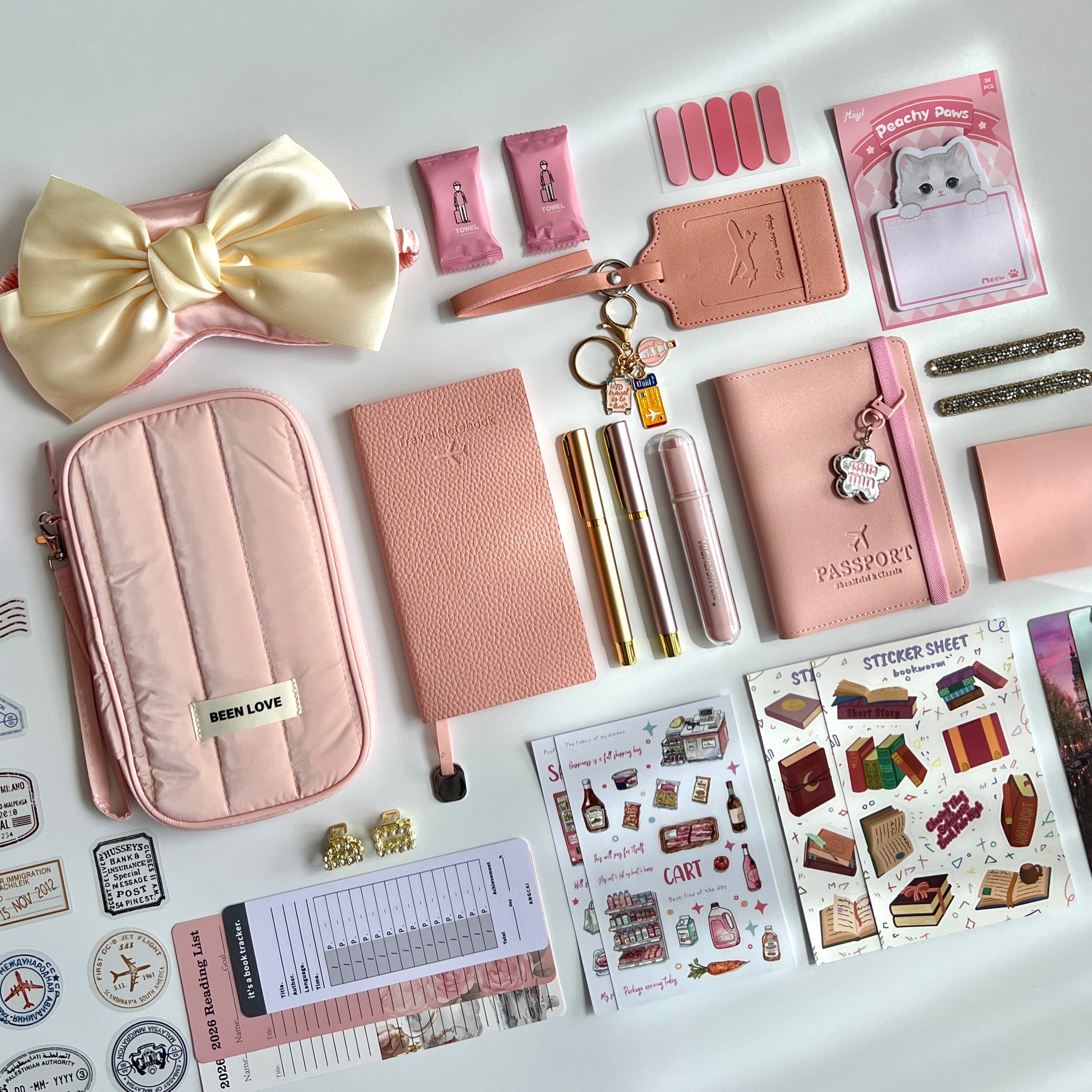 🎀 Pink Wander & Read Travel Bundle