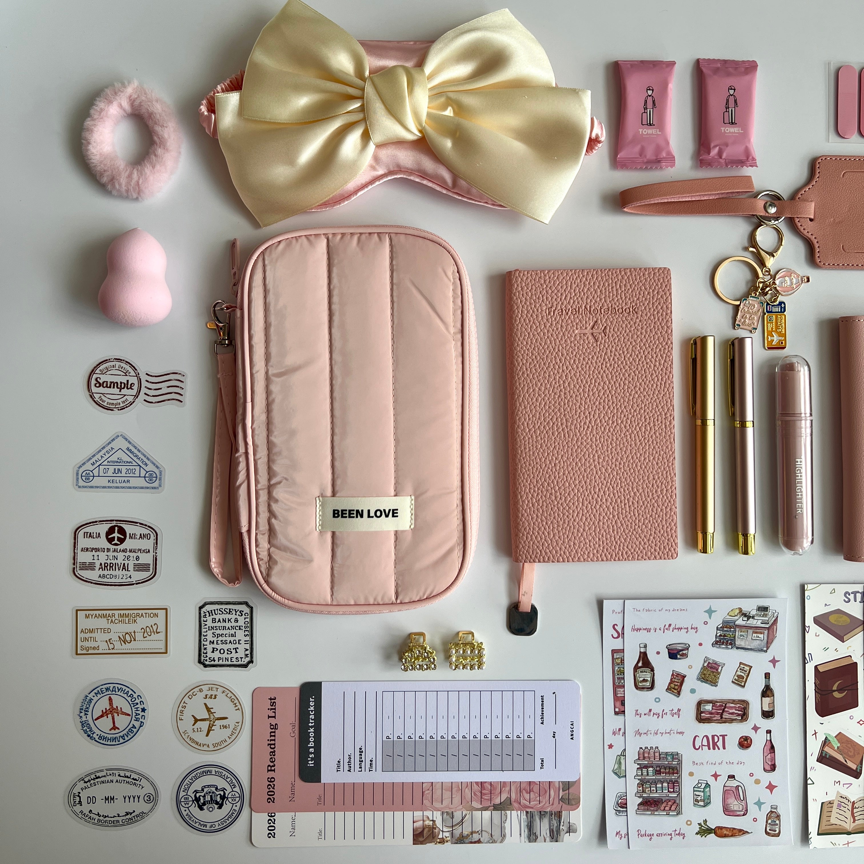 🎀 Pink Wander & Read Travel Bundle