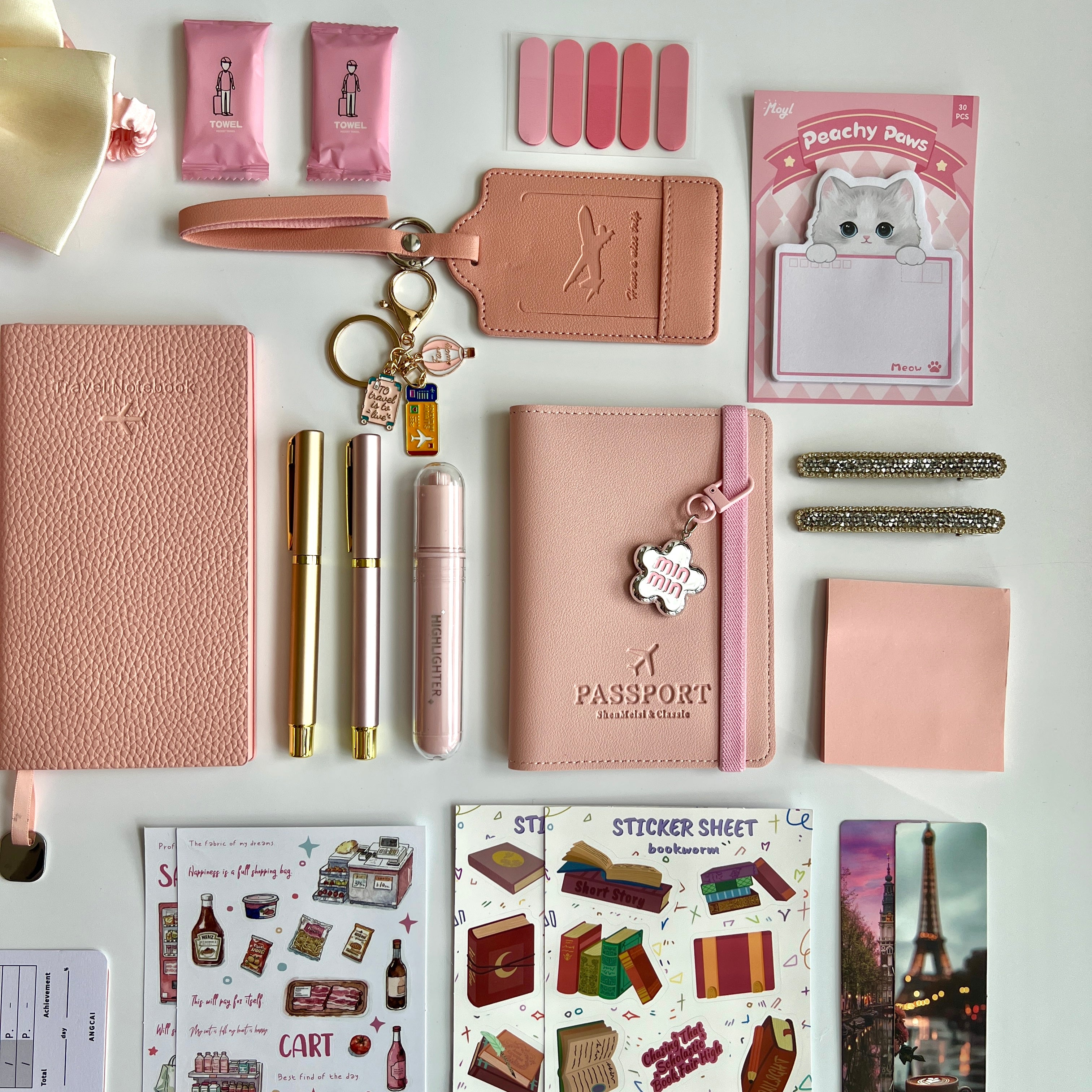 🎀 Pink Wander & Read Travel Bundle