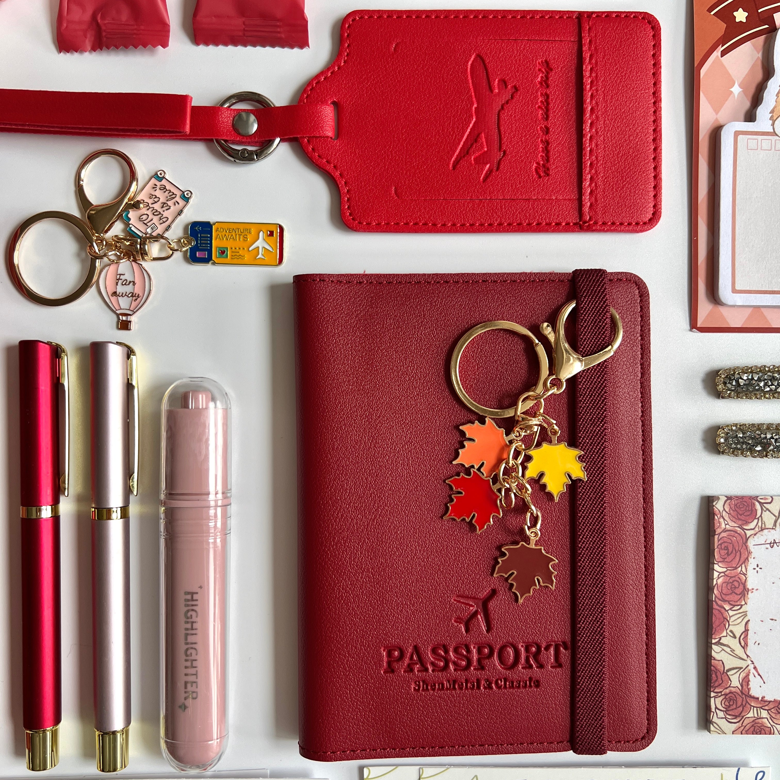 ❤️ Red Wander & Read Travel Bundle