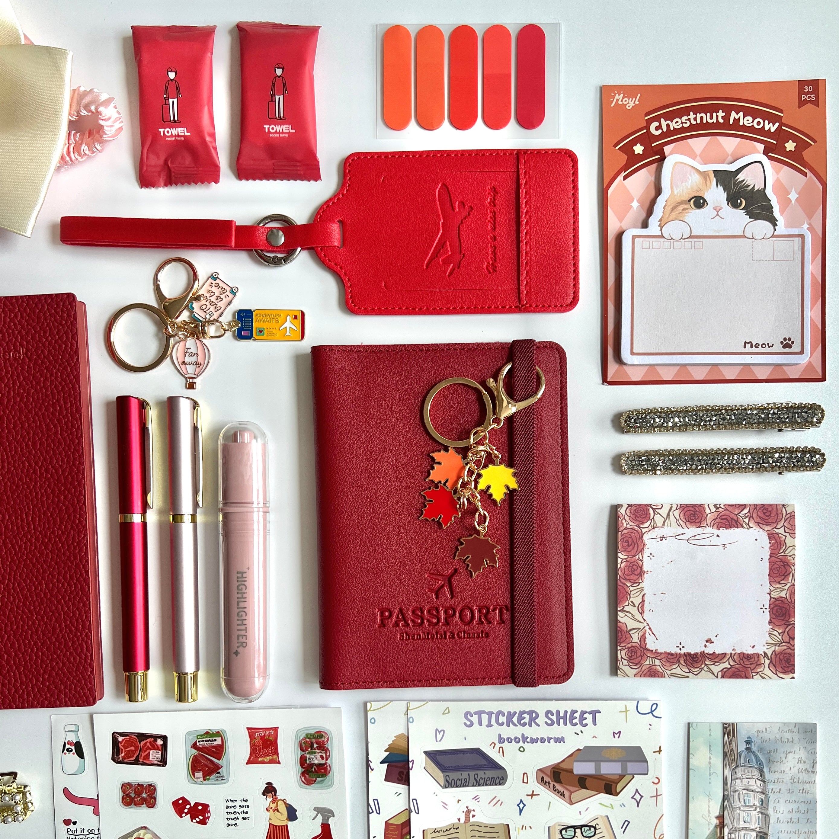 ❤️ Red Wander & Read Travel Bundle