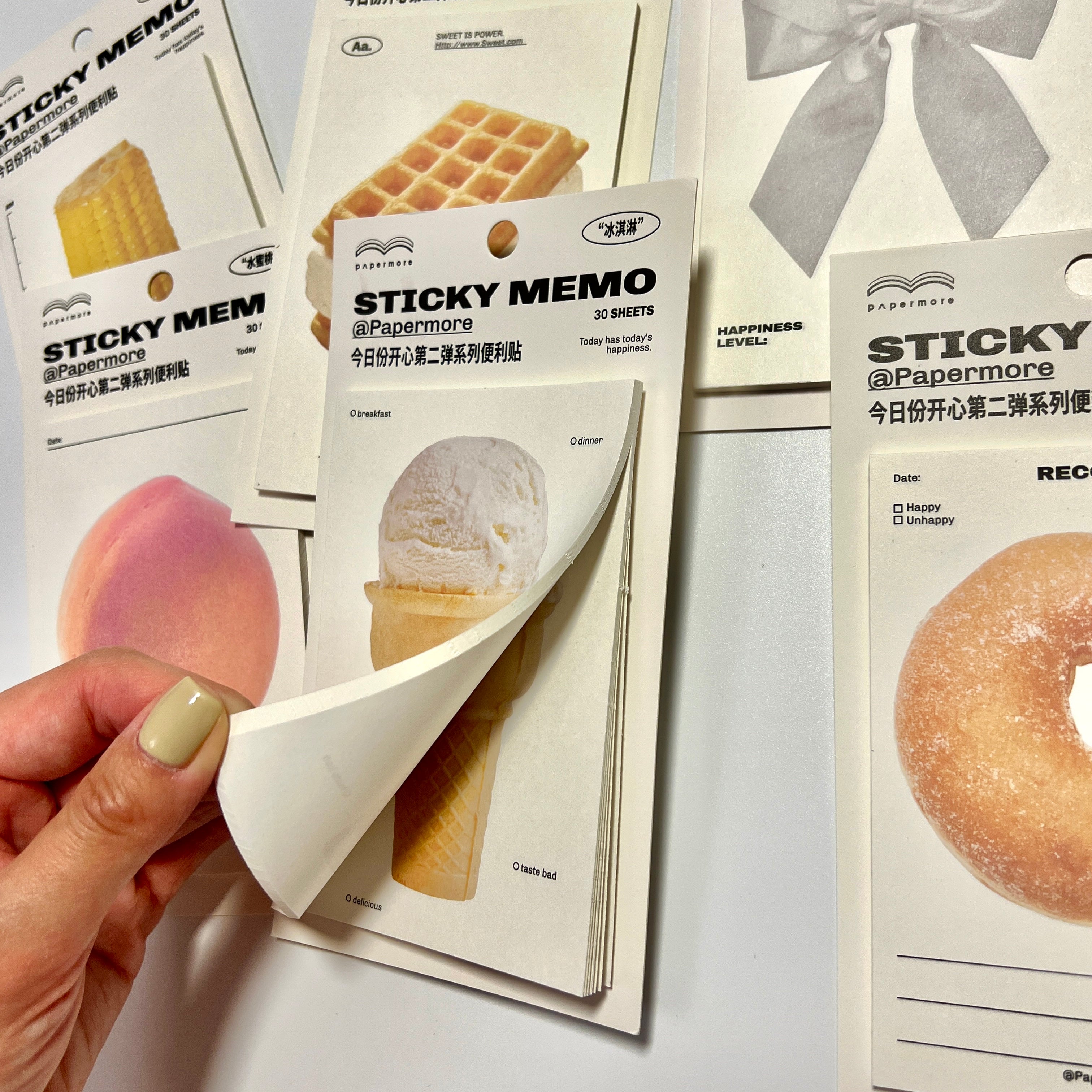 🌽 Aesthetic Food Sticky Notes