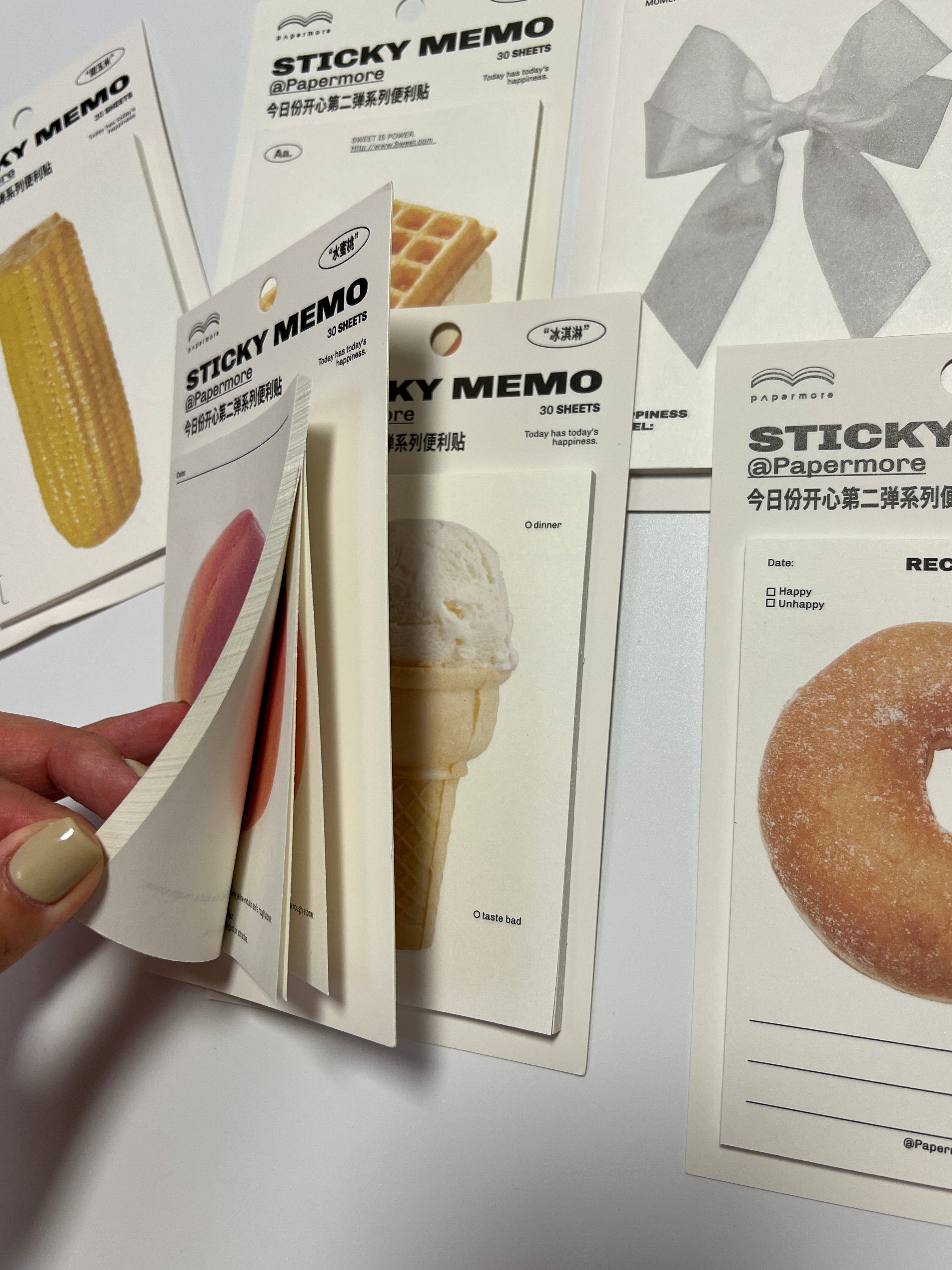 🌽 Aesthetic Food Sticky Notes