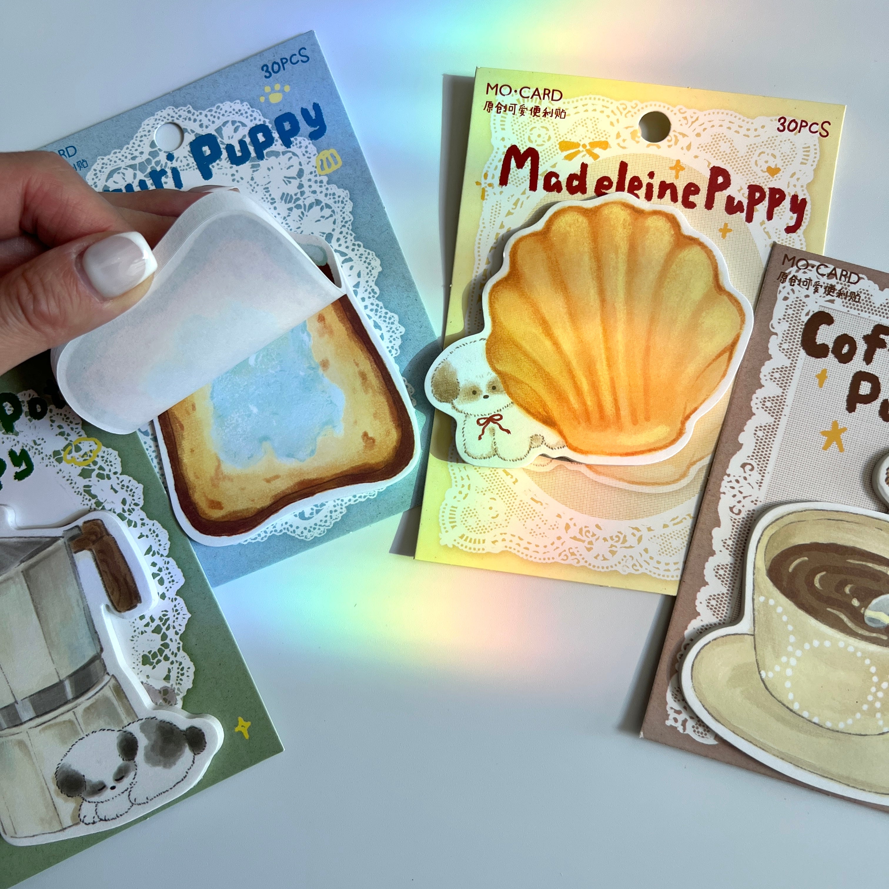 ☕ Puppy Café Sticky Notes