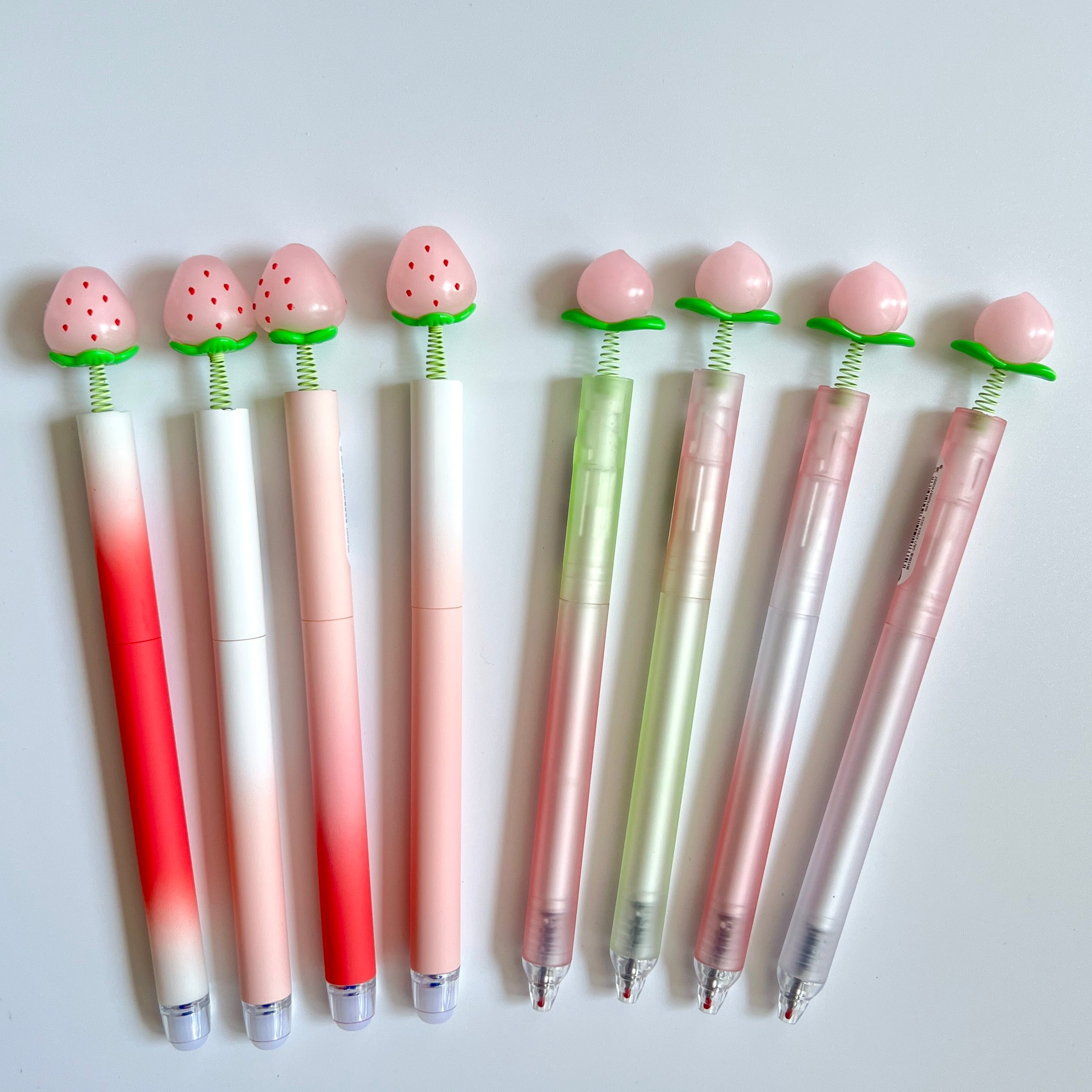 🍓 Strawberry and Peach Blossom Gel Pen