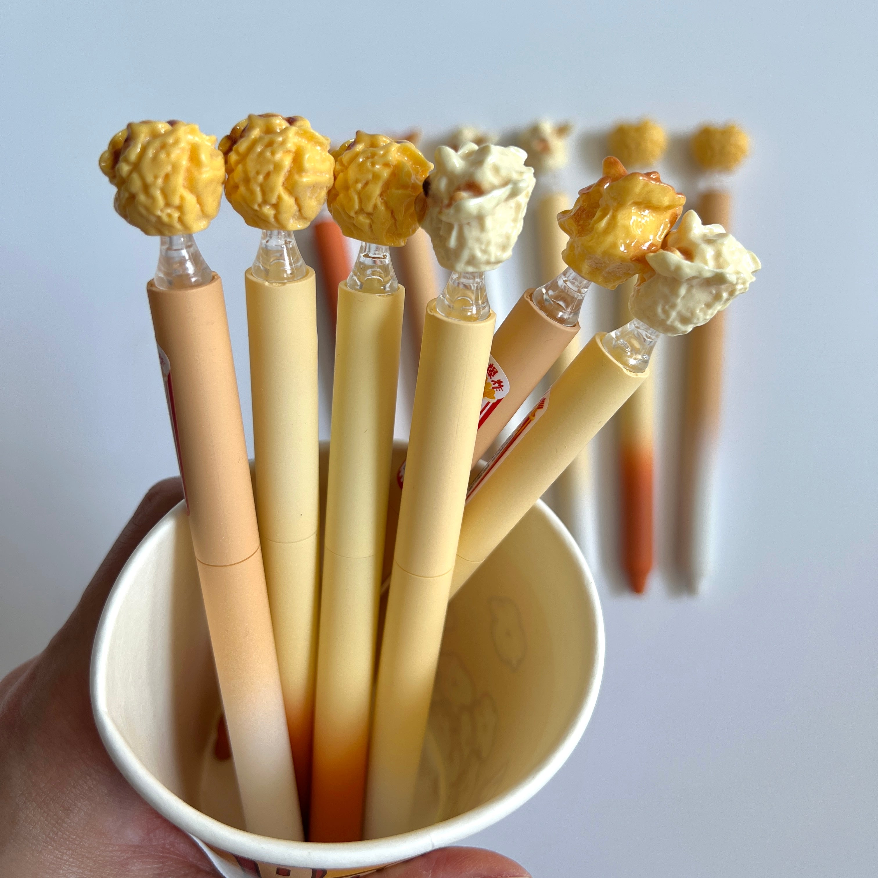 🍿 Cute Popcorn Pens