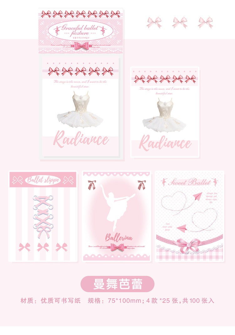 🩰 Ballet Princess Memo Pads (100 sheets)