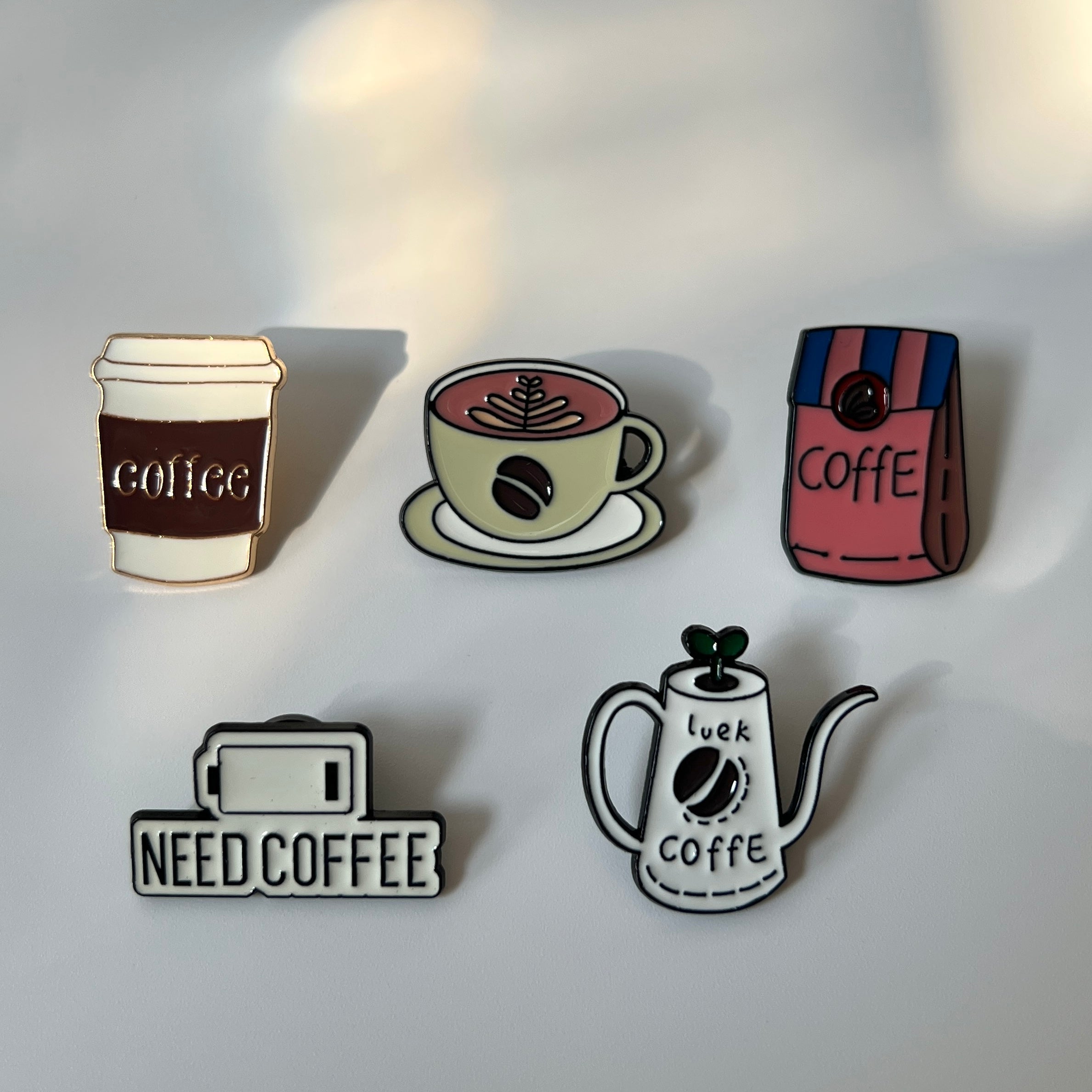 ☕ Coffee Lover Pin Set