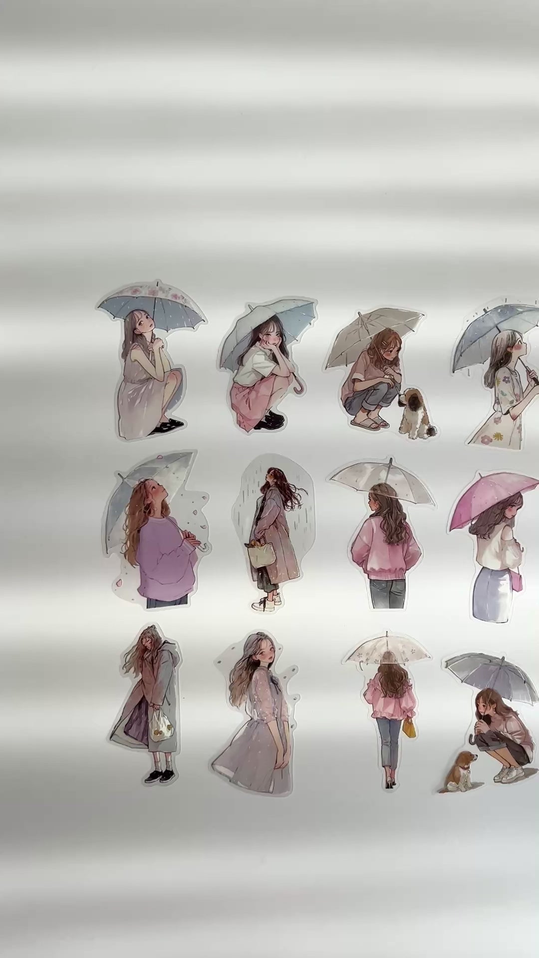 🌸 Pink Rainy Day Girls