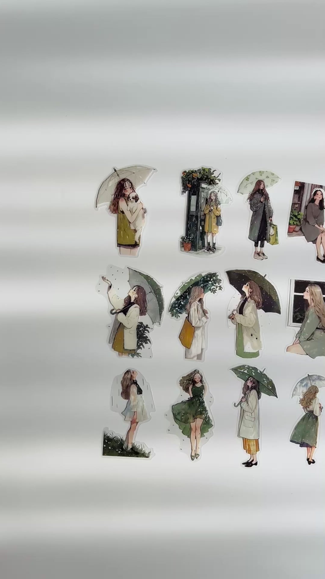 🍃 Soft Rain Garden Girls